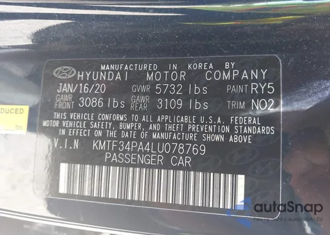 2020 Genesis G90 3.3T Premium Awd from USA, damaged, VIN KMTF34PA4LU078769